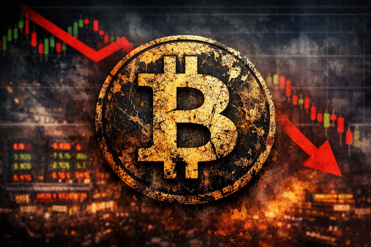 Bitcoin distressed by the market